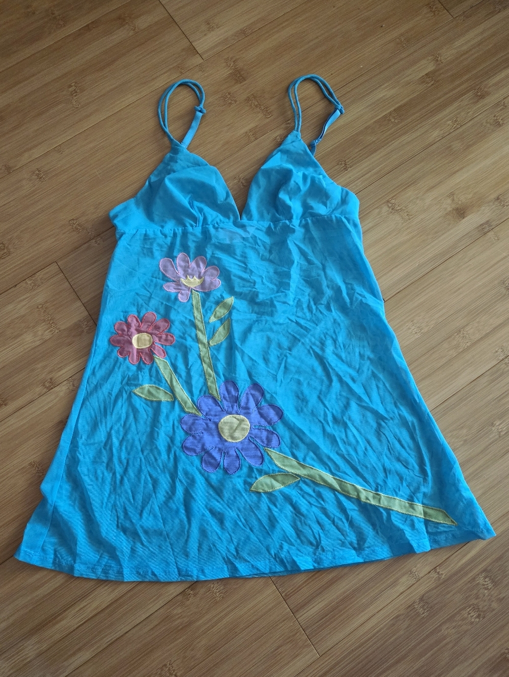 Victoria's Secret Vintage Y2K Turquoise Sheer Slip XS
